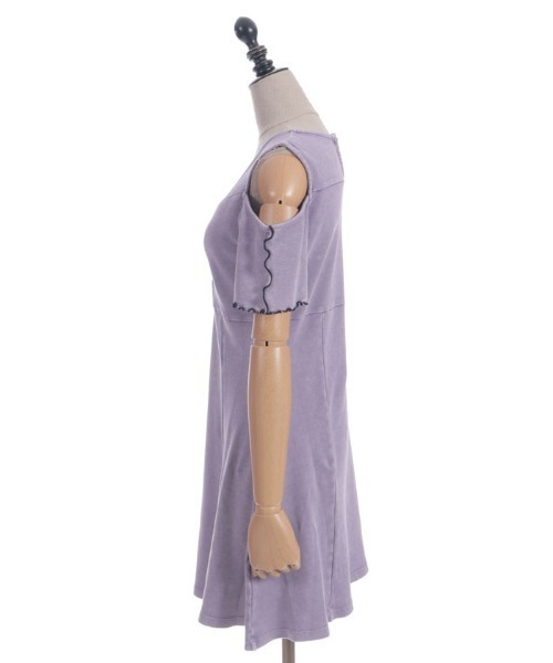 axes femme POETIQUE ワンピース 硫化染めカットミニOP : ZOZOTOWN