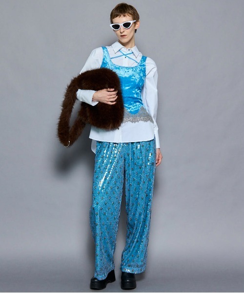 【りんく】Maison Special フラワープリントイージーパンツ MAISON SPECIAL パンツ Floral Pattern Pleated Easy Pants