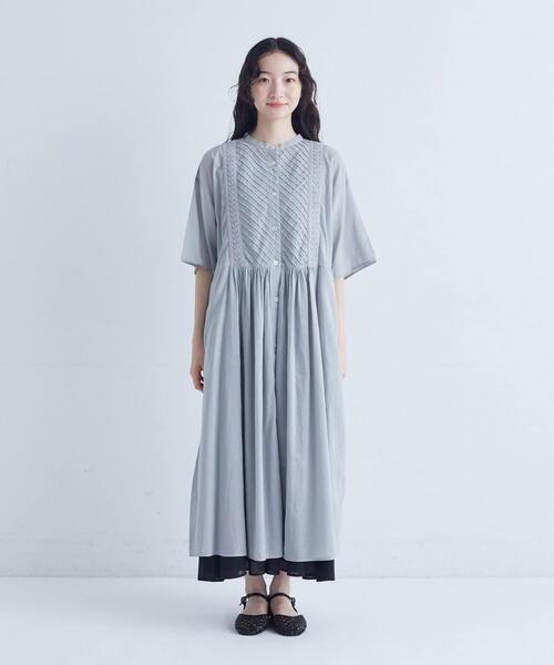 conges payes ADIEU TRISTESSE ワンピース バイアスピンタック