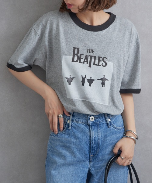 tシャツ 「THE FINAL VIEW」The Beatles / ビートルズ リンガーTシャツ レディース メンズ