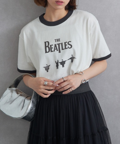 tシャツ 「THE FINAL VIEW」The Beatles / ビートルズ リンガーTシャツ レディース メンズ THE FINAL VIEW】The Beatles / ビートルズ リンガーTシャツ（T