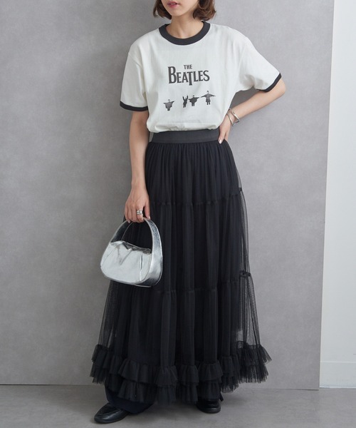 tシャツ 「THE FINAL VIEW」The Beatles / ビートルズ リンガーTシャツ レディース メンズ THE FINAL VIEW tシャツ 「THE VIEW」The Beatles / ビートルズ