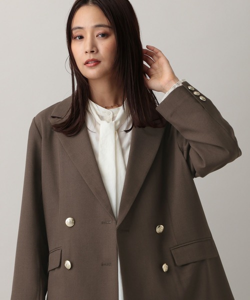 美品 Lounge dress テーラードジャケット ラインジャケット GLOBAL WORK ジャケット テーラードジャケット MATINEE LINE/お