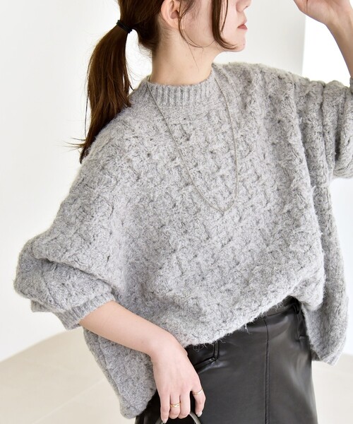 quaranciel ニット セーター quaranciel:「手洗い可能」透かし編み