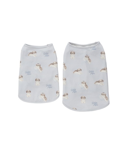 gelato pique（ジェラートピケ） 犬 服 「CAT＆DOG」シーズー柄プル