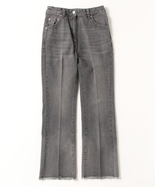 [SHIPS any] обработка ботинки cut Denim брюки 40 черный женский 