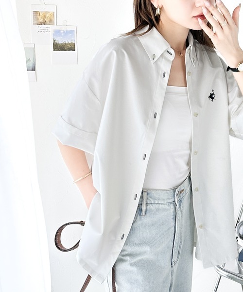 「Java」 半袖シャツ LARGE ブルー レディース_画像7