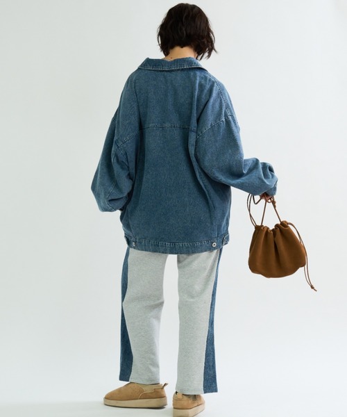 A.D.C.L. デニムジャケット gジャン オーバーサイズ ビックシルエット