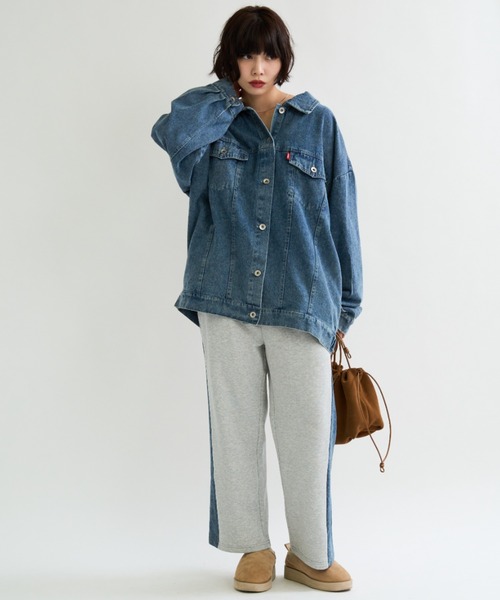 A.D.C.L. デニムジャケット gジャン オーバーサイズ ビックシルエット