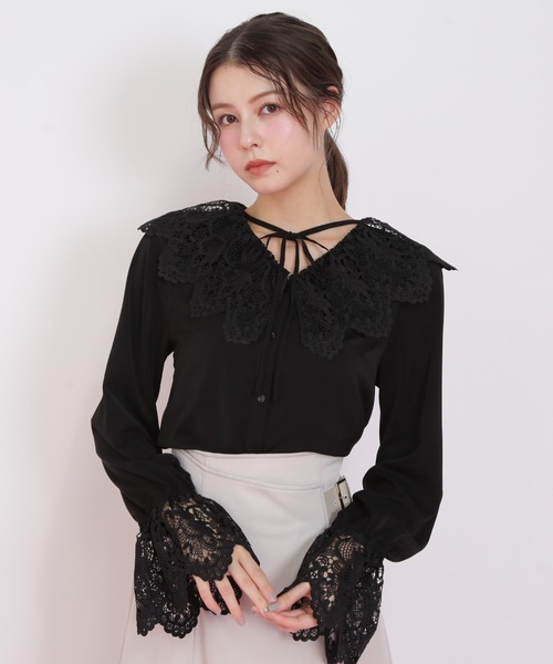 今季ジルスチュアートレースブラウス新品 JILL by JILL STUART（ジルバイジルスチュアート） tシャツ レース