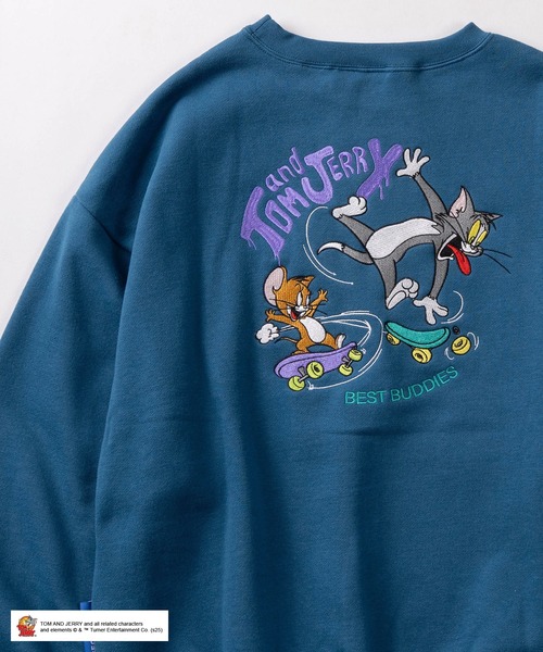 トムとジェリー トレーナー スウェット 「72」「TOM＆JERRY/トムとジェリー」スケボー