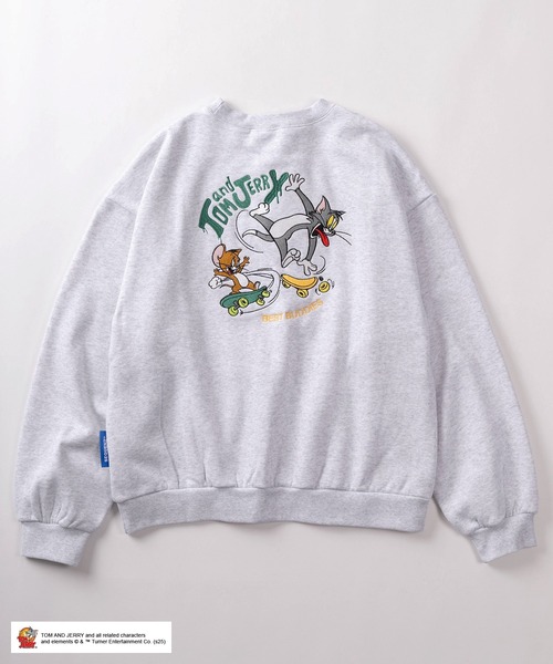 トレーナー スウェット 「72」「TOM＆JERRY/トムとジェリー」スケボー