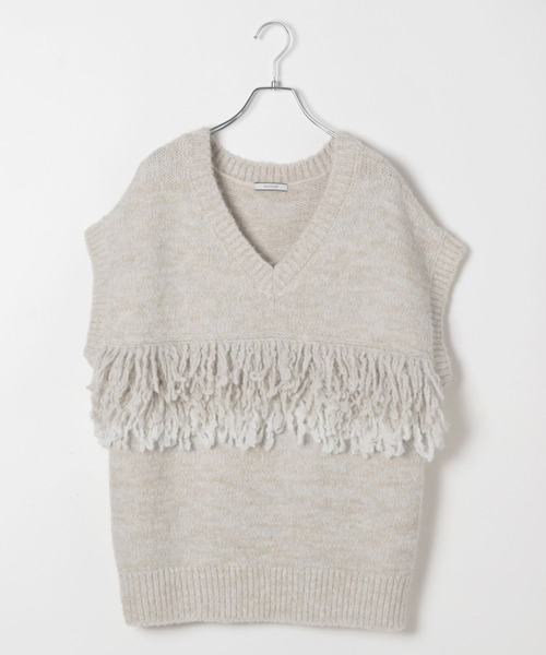 UN3D. ラインフラワーパデッドショートベスト 今期最新 完売品