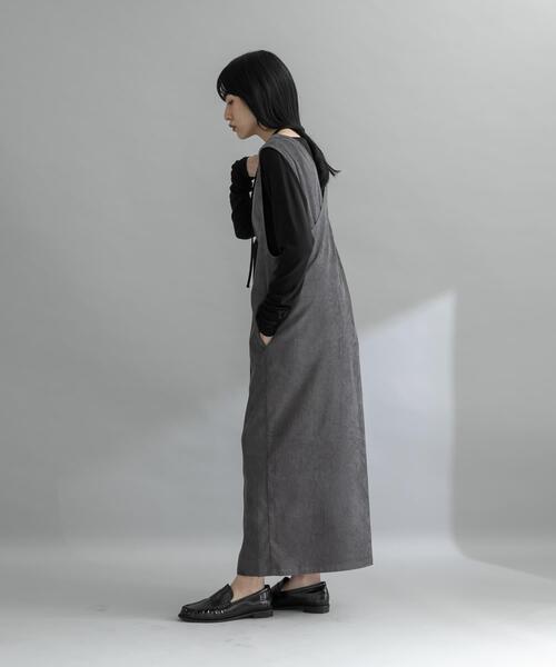 KBF（ケービーエフ） ワンピース 「WEB限定」コーデュロイクロス