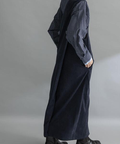 KBF（ケービーエフ） ワンピース 「WEB限定」コーデュロイクロス