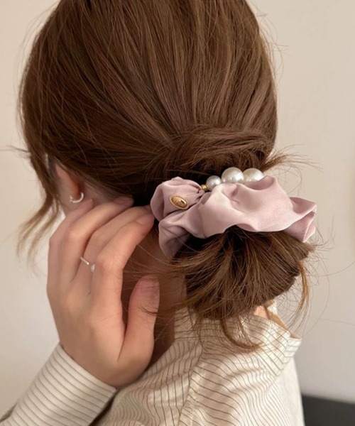 B.I.D. シュシュ 「Bz」パール付きシュシュ/ヘアゴム(RZ) : ZOZOTOWN