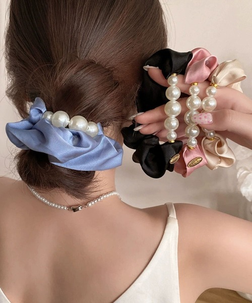 B.I.D. シュシュ 「Bz」パール付きシュシュ/ヘアゴム(RZ) : ZOZOTOWN