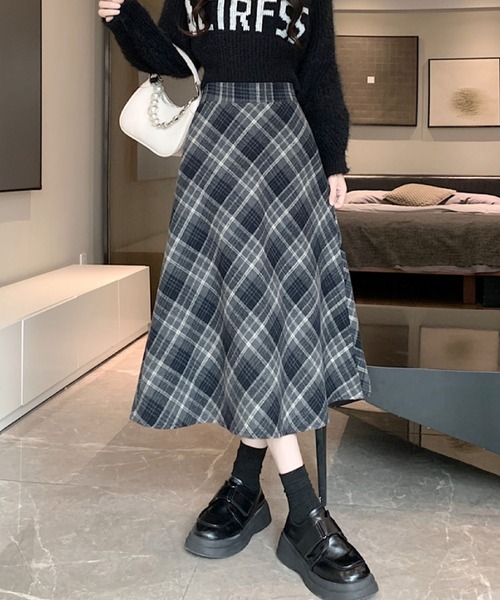 2ly2 スカート チェック柄フレアスカート : ZOZOTOWN Yahoo!店 - 通販