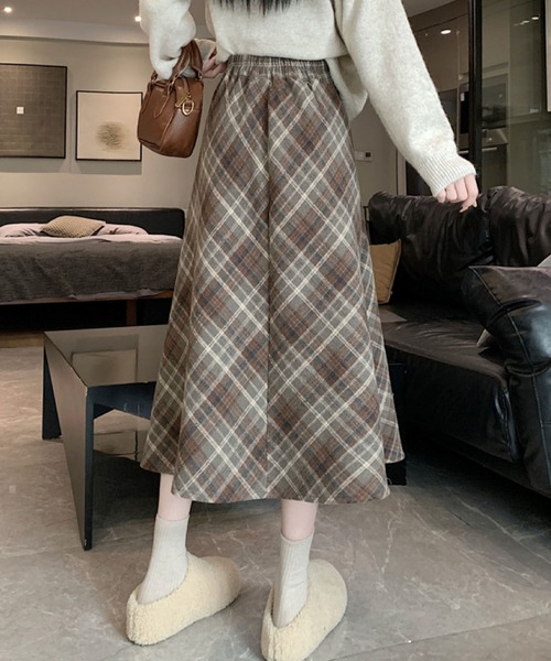 2ly2 スカート チェック柄フレアスカート : ZOZOTOWN Yahoo!店 - 通販