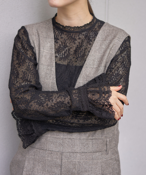 IENA（イエナ） ブラウス シャツ リーフレースブラウス レディース