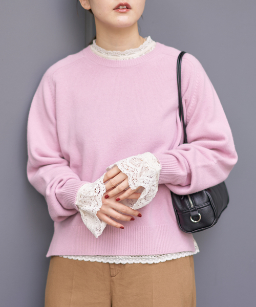 IENA（イエナ） ブラウス シャツ リーフレースブラウス レディース