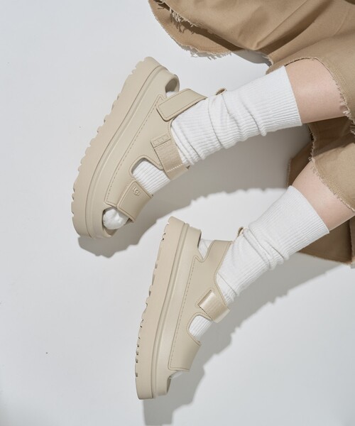 「FREAK'S STORE」 「UGG」フラットサンダル 23.0cm ブラック レディース_画像7