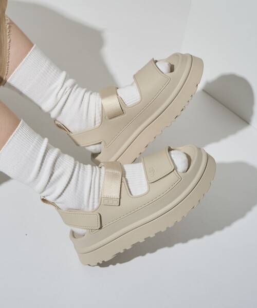 「FREAK'S STORE」 「UGG」フラットサンダル 23.0cm ブラック レディース_画像9