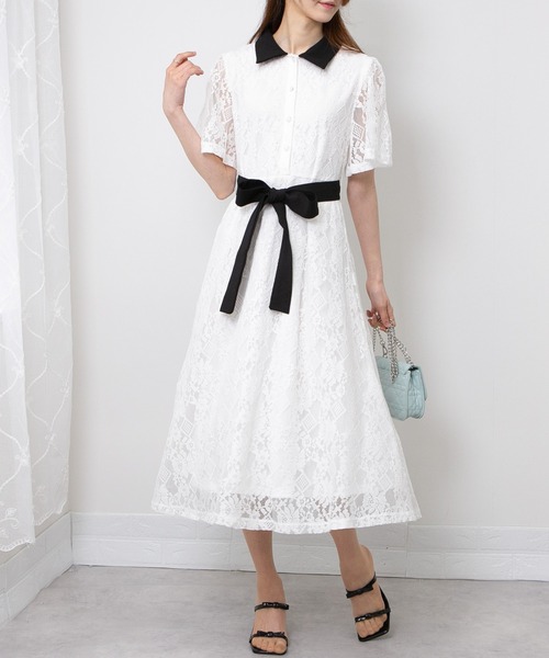 「pumpkin port」 半袖ワンピース M グリーン レディース_画像4