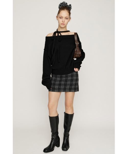 SLY（スライ） ニット セーター 2WAY SHOULDER KNIT TOPS 2ウェイ