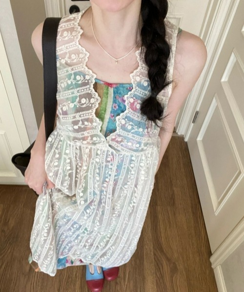 「gossip!ロサンゼルス」 「fashion」ノースリーブワンピース FREE ホワイト レディース_画像3