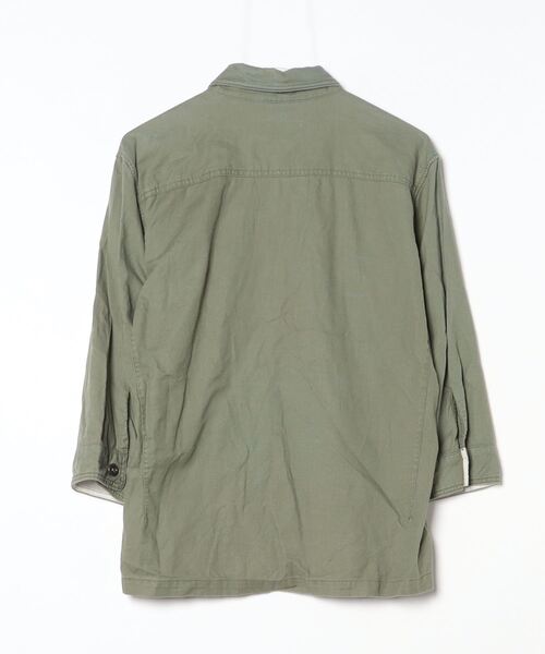 「SHIPS JET BLUE」 7分袖シャツ MEDIUM グリーン メンズ_画像2