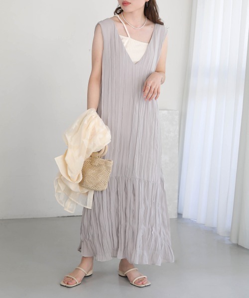 「Bab」 ノースリーブワンピース M ブラック レディース_画像7