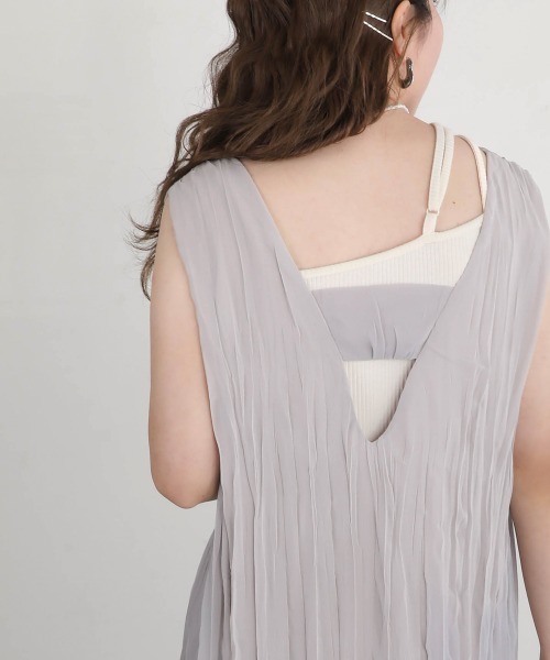 「Bab」 ノースリーブワンピース M ブラック レディース_画像9