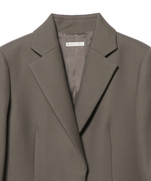 美品/XLサイズ⭐エストネーション ダウン チェスターコート ウール グレー 美品/XLサイズ⭐エストネーション ダウン チェスターコート ウール