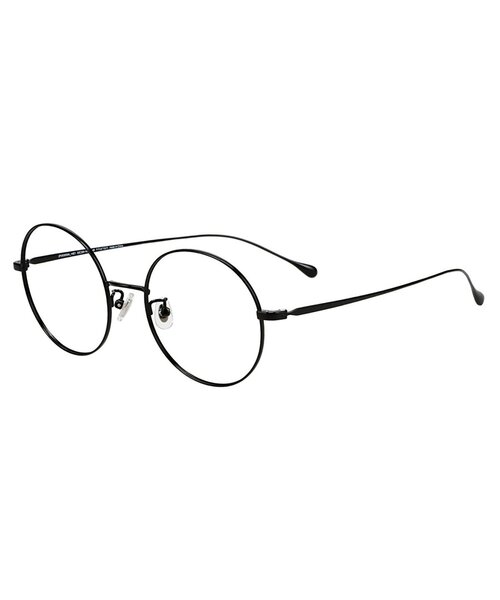 NUEF チタン製 メタルフレーム メガネ Zoff（ゾフ） 伊達メガネ メガネ 眼鏡 ラウンド型 メガネ｜チタン