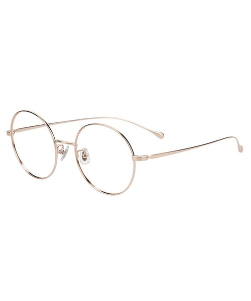 Zoff 伊達メガネ メガネ 眼鏡 ラウンド型 メガネ｜チタンフレーム 丸型