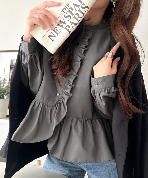 ♡新品未使用♡フリルデザインブラウス♡ fifth（フィフス） ブラウス シャツ フリルデザインブラウス