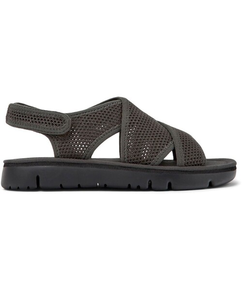 「CAMPER」 フラットサンダル 24.0cm ダークグレー レディース_画像2