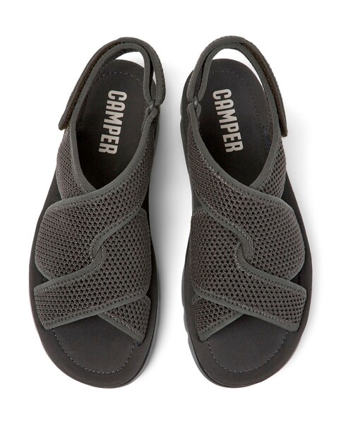 「CAMPER」 フラットサンダル 24.0cm ダークグレー レディース_画像4