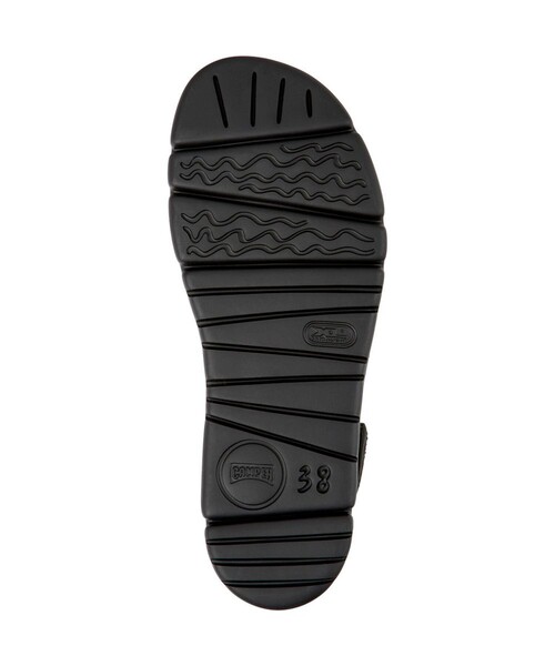「CAMPER」 フラットサンダル 24.0cm ダークグレー レディース_画像5