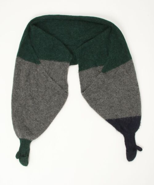 アンスリード　un3d. マフラー UN3D.（アンスリード） マフラー FREE グリーン レディース : ZOZOTOWN