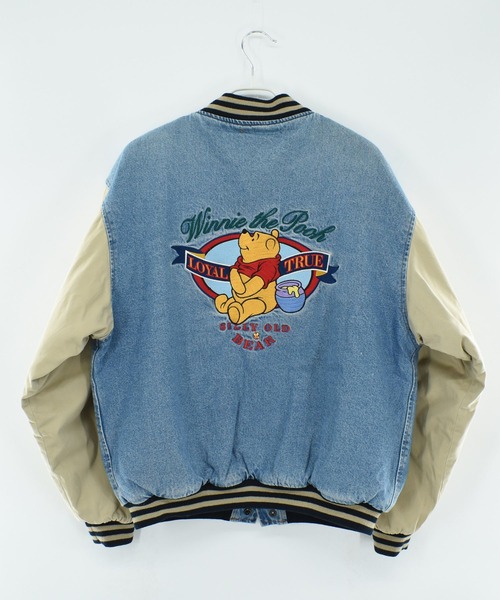 DISNEY VINTAGE スタジャン 「USED」90's Disney ”Winnie the Pooh
