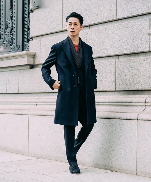 EDIFICE（エディフィス） チェスターコート コート ウール ギャバジン