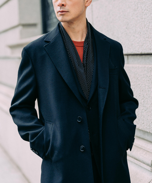 EDIFICE（エディフィス） チェスターコート コート ウール ギャバジン