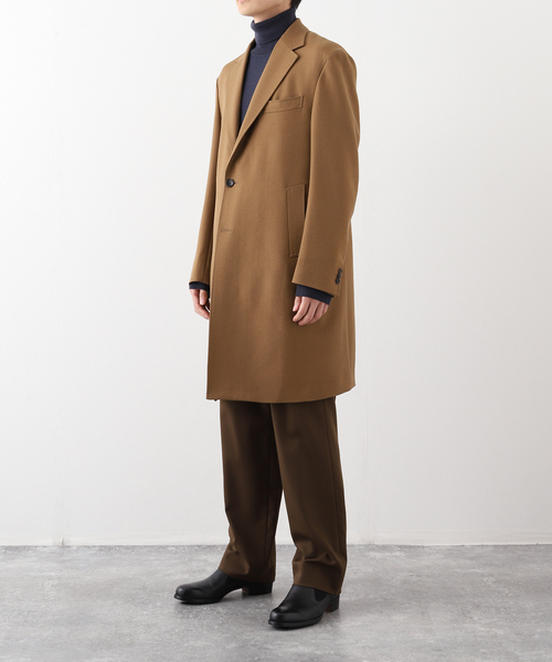 EDIFICE（エディフィス） チェスターコート コート ウール ギャバジン