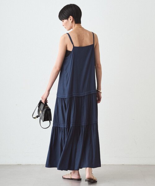 Loungedress（ラウンジドレス） ワンピース サテンティアードキャミ