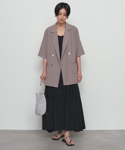 Loungedress（ラウンジドレス） ワンピース サテンティアードキャミ