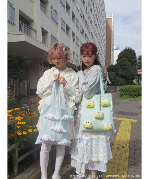 merry jenny（メリージェニー） トートバッグ もこもこけろけろけろっ 