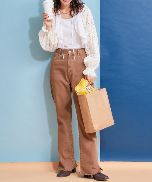 「HELLO.SANFRANCISCO」 長袖ブラウス ONE SIZE オフホワイト レディース_画像3