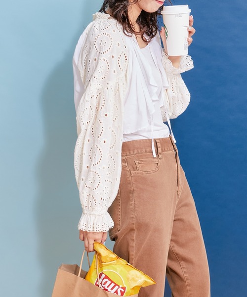 「HELLO.SANFRANCISCO」 長袖ブラウス ONE SIZE オフホワイト レディース_画像6